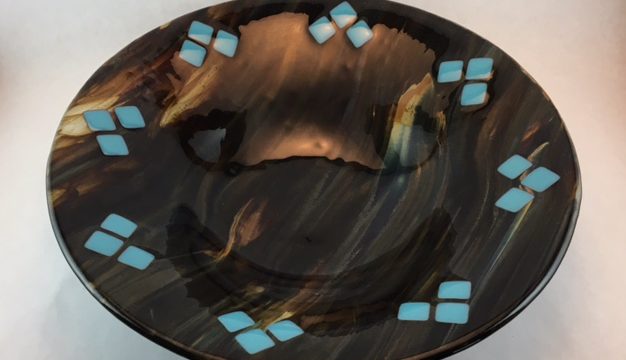 “Wood and Turquoise” Bowl